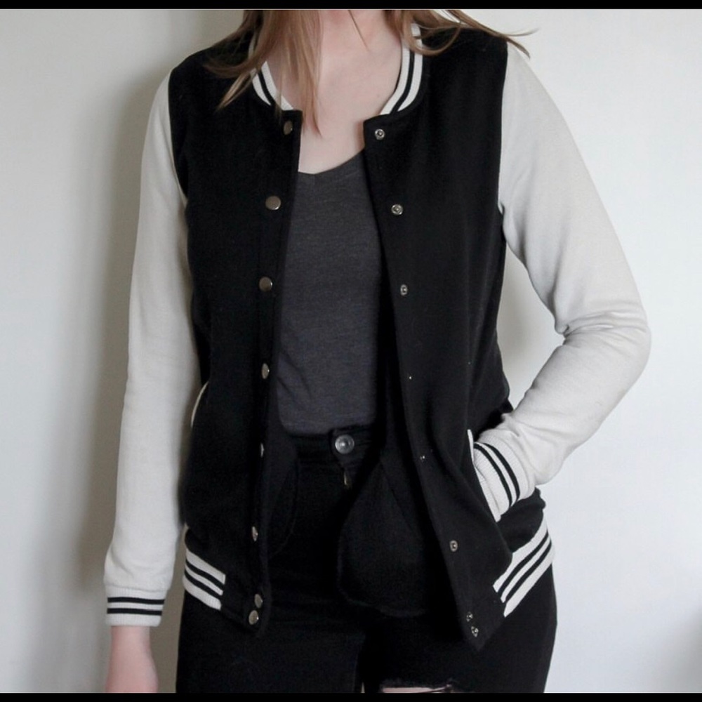 Striped Varsity Jacket - Picture 2 of 2